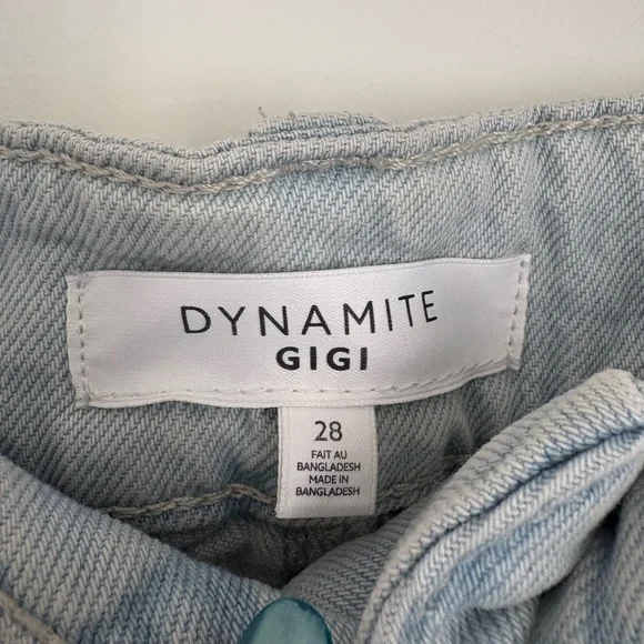 Dynamite Gigi High-Waisted Tapered Barrel Leg Jeans - Size 28 Womens - Picture 6 of 6